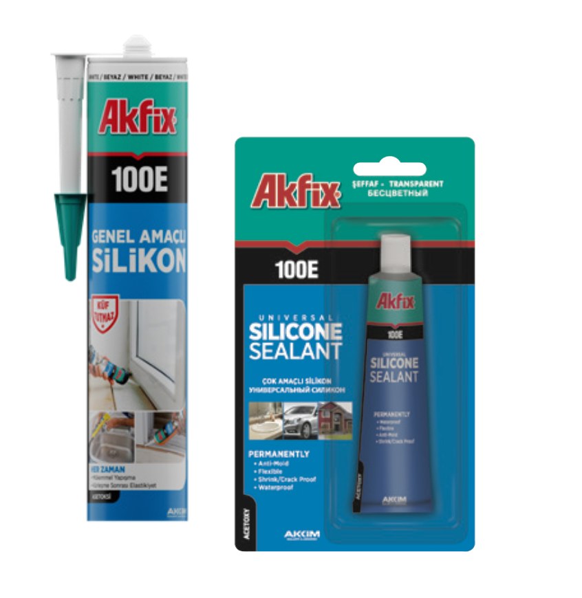100E Genel Amaçli Si̇li̇kon Şeffaf 280 Ml