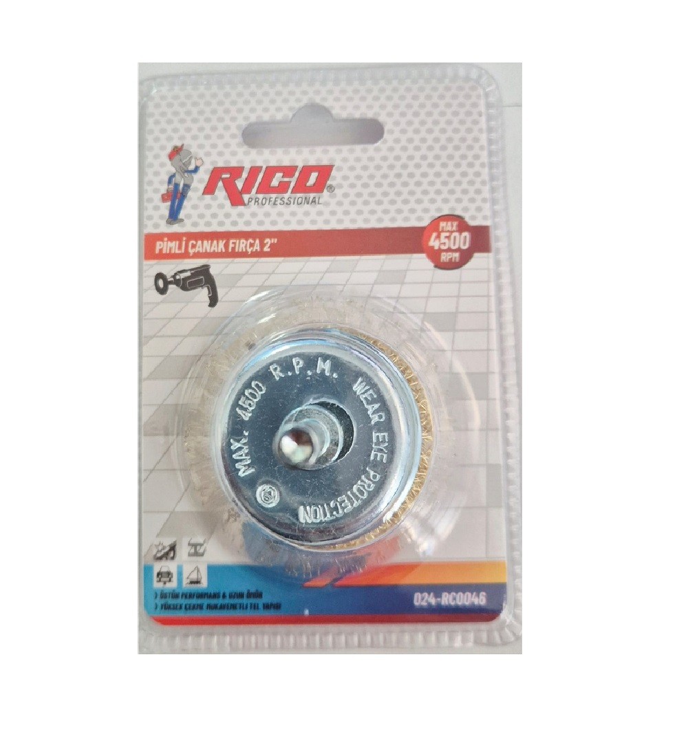 RICO PİMLİ ÇANAK TEL FIRÇA 2" (024-RC0046)