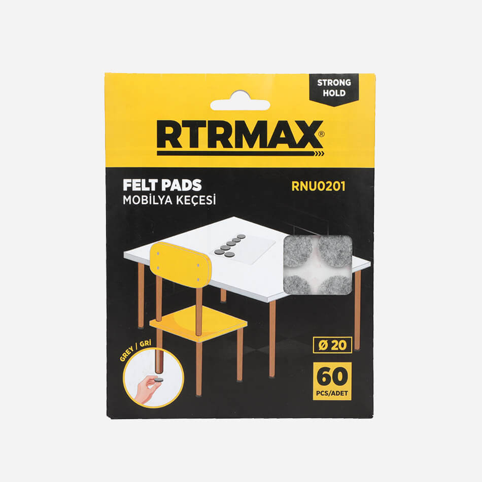 RTRMAX MOBİLYA KEÇESİ GRİ 20 MM (RNU0201)