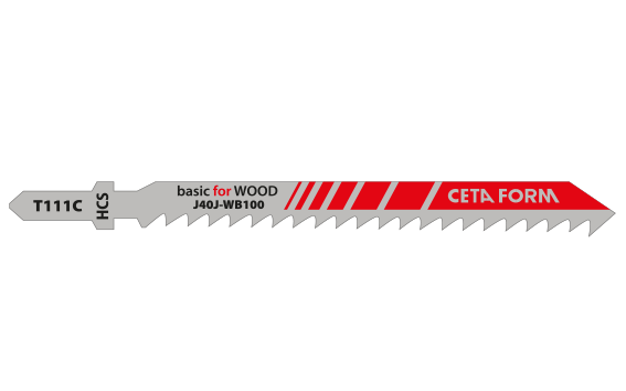 CETAFORM DEKUPAJ TESTERE BIÇAĞI AHŞAP İÇİN NORMAL KESİM 100 mm J40J-WB100 (J40J-WB100)