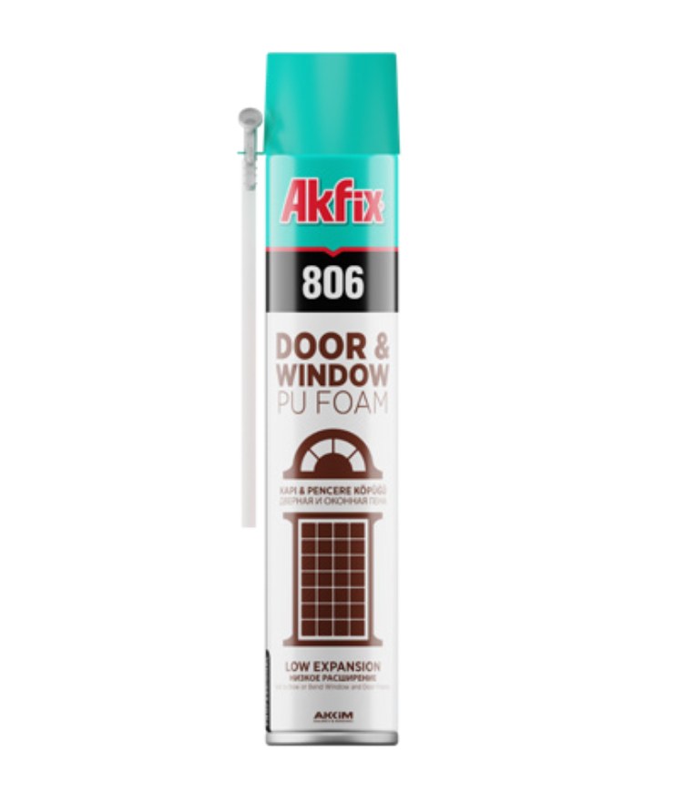 AKFIX 806 PU KAPI VE PENCERE KÖPÜĞÜ 750 ML / 850 GR