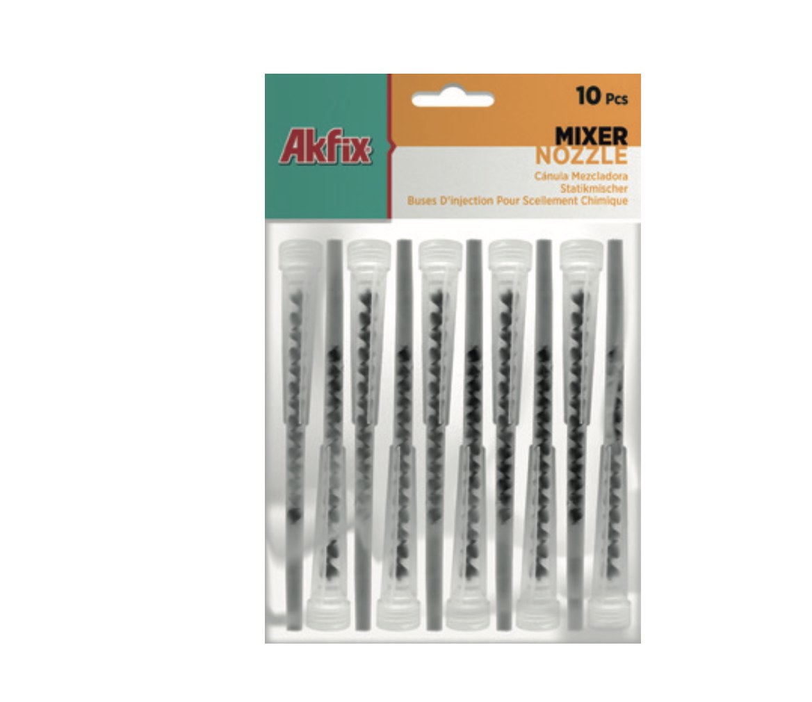 AKFIX KİMYASAL DÜBEL PLASTİK KARTUŞ KANÜLÜ 10'LU PAKET