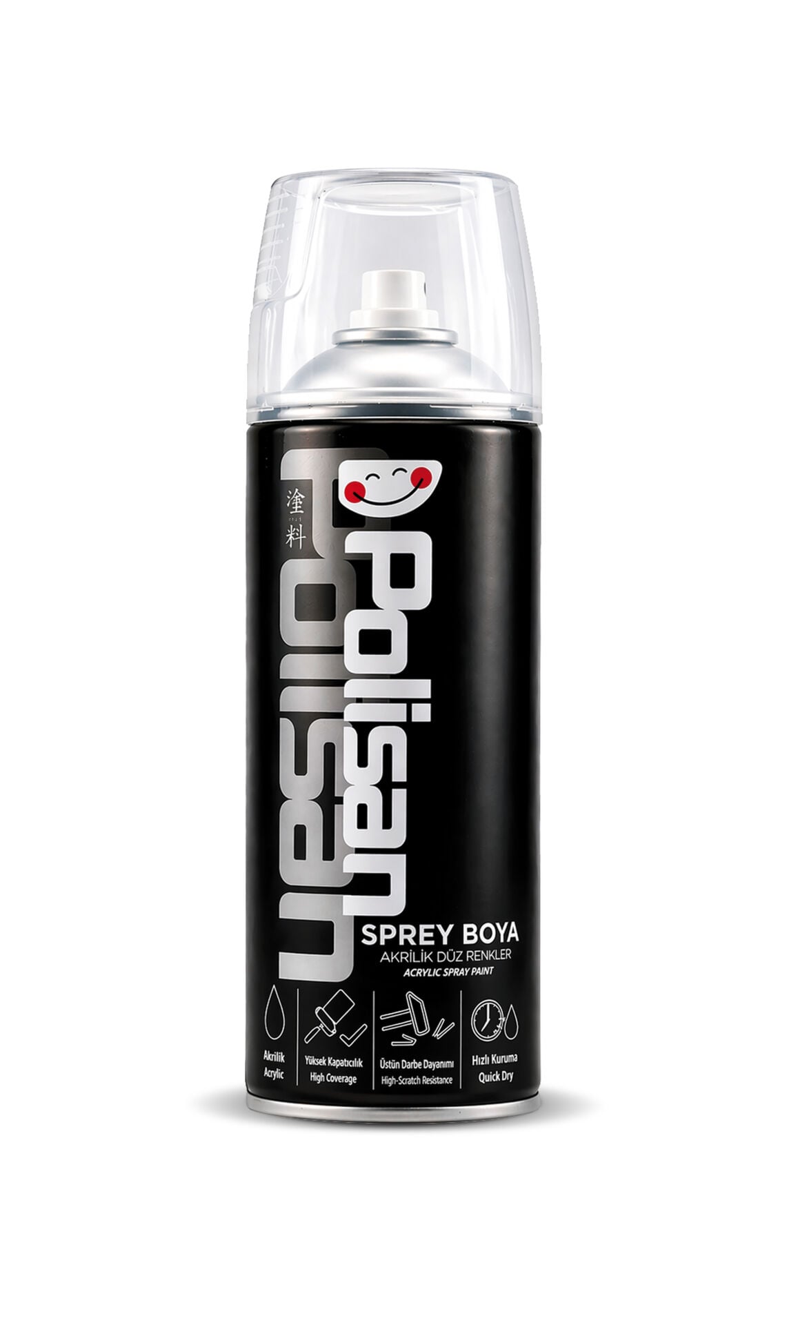 Polisan Akrilik Parlak Beyaz Sprey Boya - 400 ml