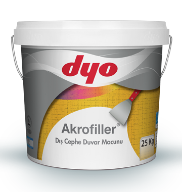 DYO Akrofiller Akrilik Dış Cephe Duvar Düzeltme Macunu - 25 kg