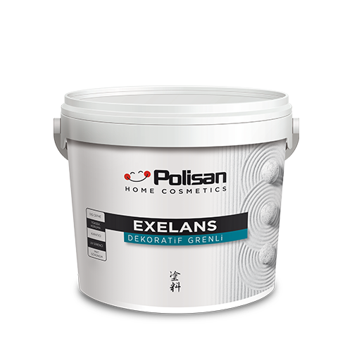 Polisan Exelans Dekoratif Grenli - Dış Cephe Duvar Boyası - 25 kg