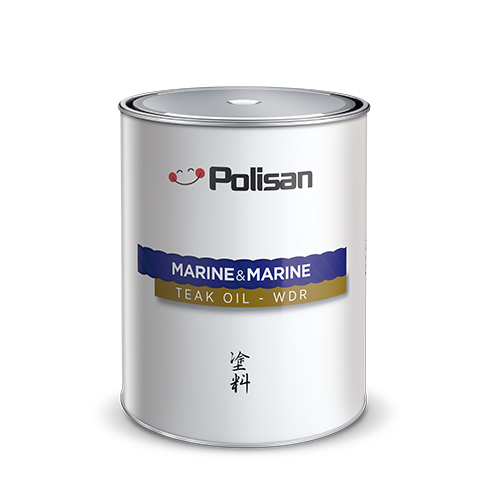Polisan Marine&Marine Anti Aging Teak Oil WDR - Tekne ve Marin Uygulamaları İçin - 0,75 L
