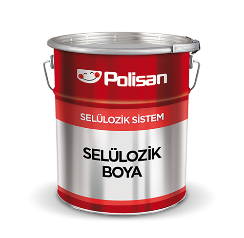 Polisan Selülozik Parlak Son Kat Boya Bordo (Renk 744) - İç Mekân Ahşap ve Mobilya İçin - 12 kg